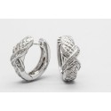 Pendientes en Oro Blanco de 18 Quilates con Diamantes
