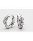 18kt White Gold Diamond Earrings