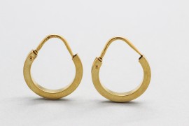 18Kt Yellow Gold Hoop Earrings