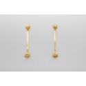 18Kt Yellow Gold Cubic Zirconia Earrings