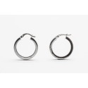 18Kt White Gold Hoop Earrings