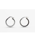 18Kt White Gold Hoop Earrings
