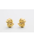 Pendientes en Oro Amarillo de 18 Quilates con Circonitas
