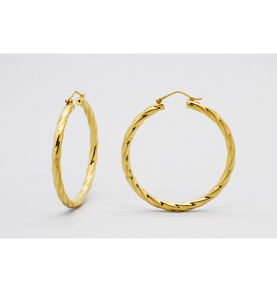 Pendientes de Aro en Oro de 18 Quilates