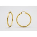 18Kt Yellow Gold Hoop Earrings