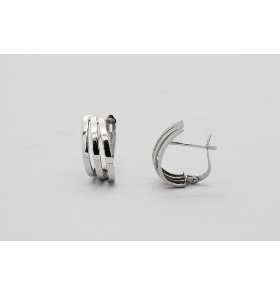 Pendientes en Oro Blanco de 18 Quilates
