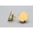 18Kt Yellow Gold "Flower" Earrings