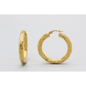 18Kt Yellow Gold Hoop Earrings