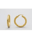 18Kt Yellow Gold Hoop Earrings