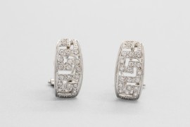 18kt White Gold Cubic Zirconia Earrings
