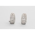 Pendientes en Oro Blanco de 18 Quilates con Circonitas
