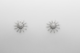 18Kt White Gold Cubic Zirconia Earrings
