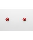18Kt Yellow Gold Ruby Earrings