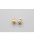 18Kt Yellow Gold Pearl & Cubic Zirconia Earrings