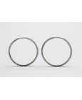 18kt White Gold Hoop Earrings