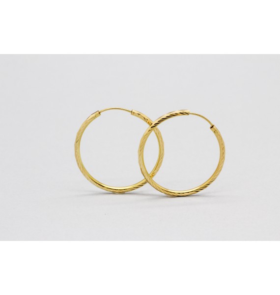 Pendientes de Aro en Oro Amarillo de 18 Quilates
