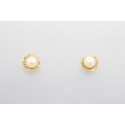Pendientes de Perlas en Oro Amarillo de 18 Quilates
