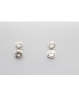 18Kt White Gold Cubic Zirconia Earrings