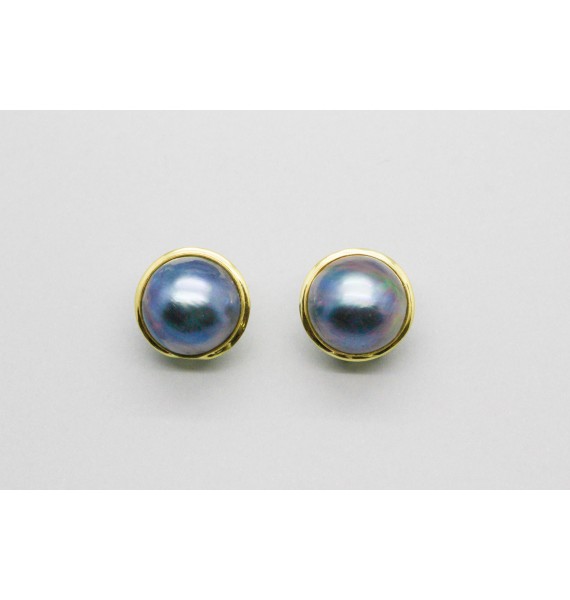 Pendientes de Perlas en Oro Amarillo de 18 Quilates