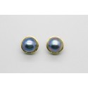 18Kt Yellow Gold Tahitian Pearl Earrings