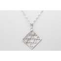 18Kt White Gold Heart Pendant