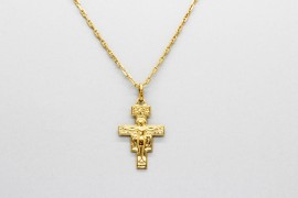 18kt Yellow Gold Cross Pendant