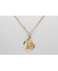 18Kt Yellow Gold "18" Pendant