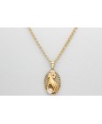 18Kt Gold & Cubic Zirconia Heart Pendant