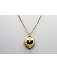 colgante corazón en oro de 18 quilates