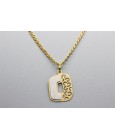 18Kt White & Yellow Gold Pendant