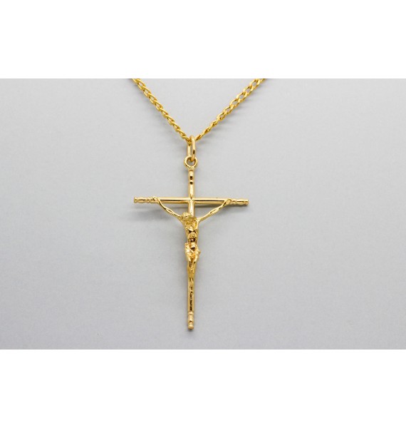 Colgante Cruz en Oro de 18 Quilates