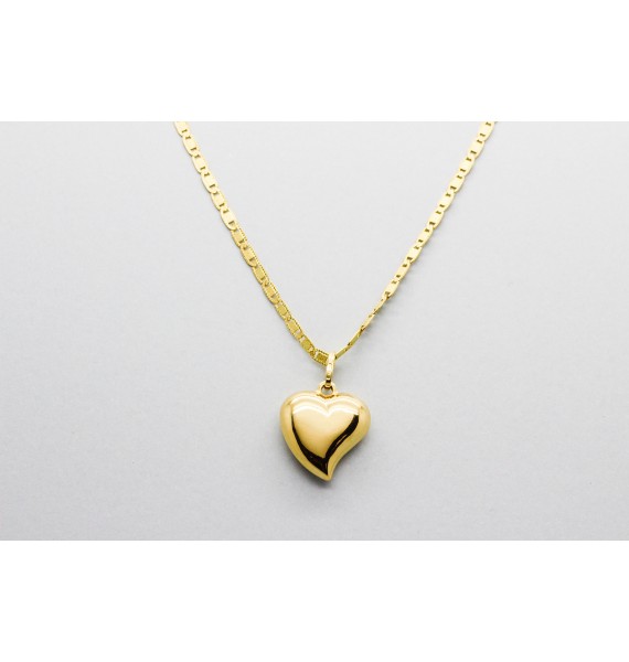 18Kt Yellow Gold Heart Pendant