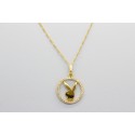 18Kt Yellow Gold "Playboy" Pendant
