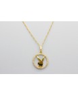 Colgante Playboy en Oro Amarillo de 18 Quilates