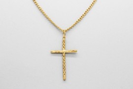 18Kt Yellow Gold Cross Pendant