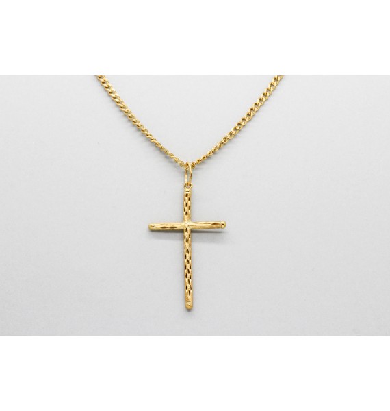 Colgante Cruz en Oro de 18 Quilates