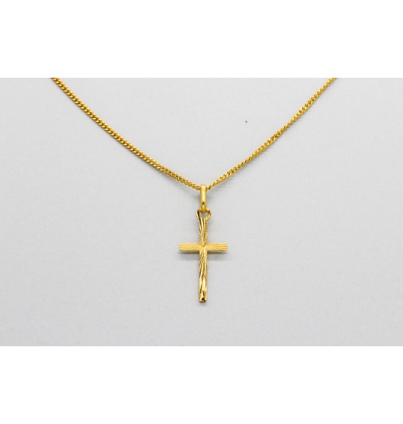 Colgante Cruz en Oro de 18 Quilates