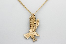 18Kt Yellow Gold Eagle Pendant