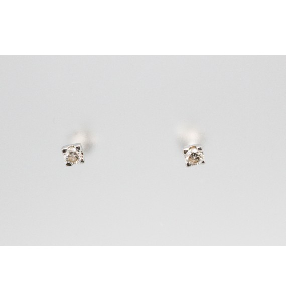 Pendientes de Diamantes en Oro Blanco de 18 Quilates