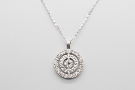 18Kt White Gold "Bvlgari" Pendant