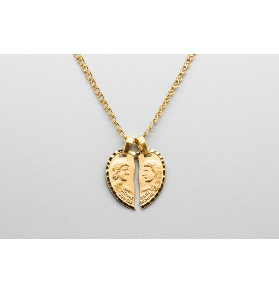 18Kt Yellow Gold Heart Pendant