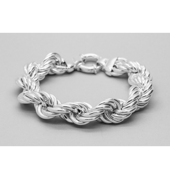 Silver Twist Bangle