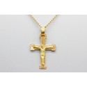 18Kt Yellow Gold Cross Pendant