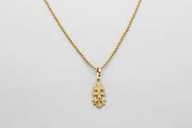 18Kt Yellow Gold Cross Pendant