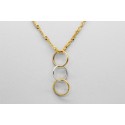 18Kt Tri-Tone Gold Pendant