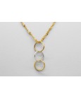 18Kt Tri-Tone Gold Pendant