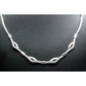 18Kt White Gold Gemstone Necklace