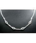 18Kt White Gold Gemstone Necklace