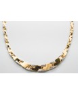 Collar en Oro Blanco y Amarillo de 18 Quilates