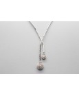 Collar de Diamantes en Oro Blanco de 18 Quilates